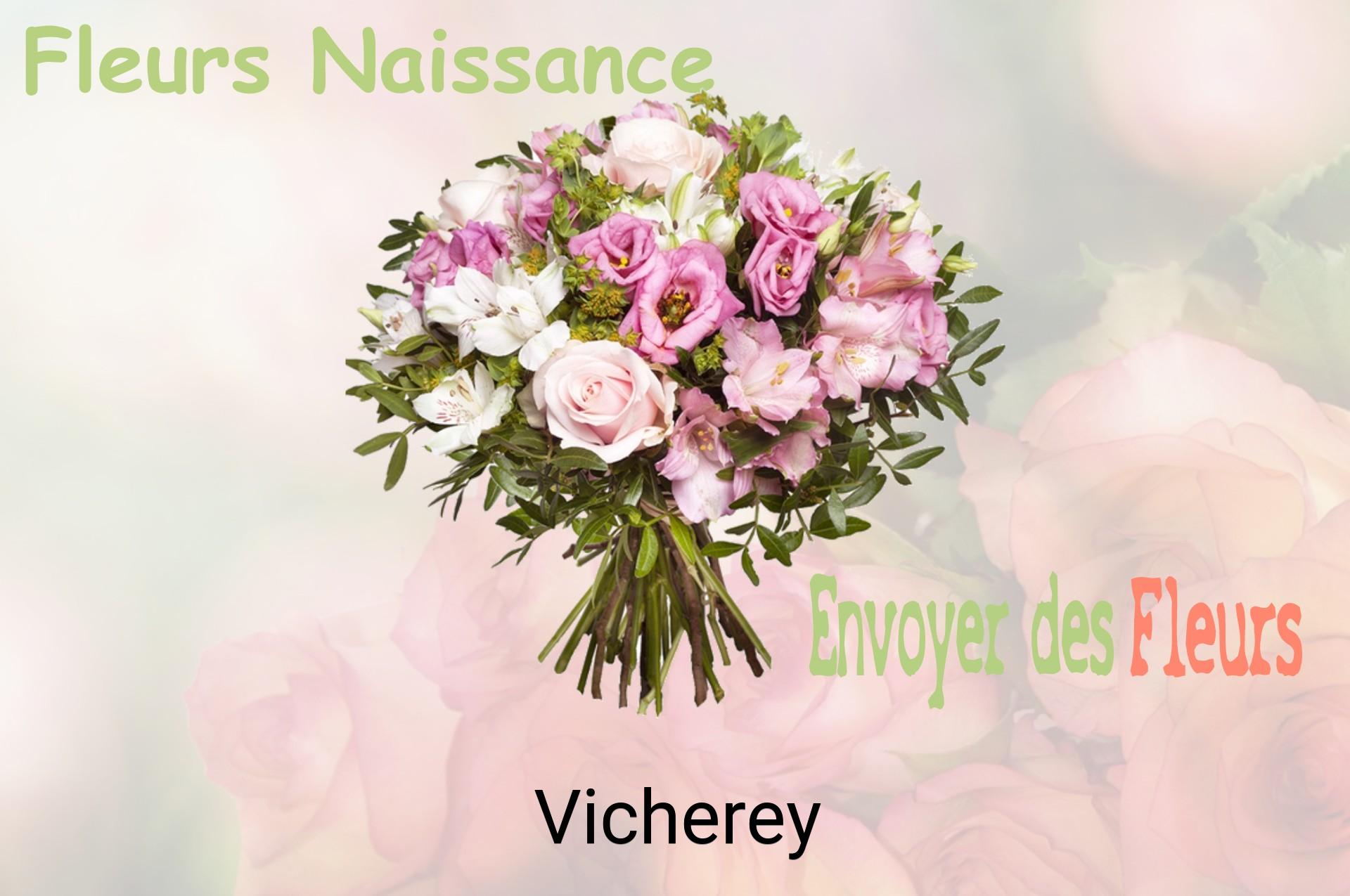 Bouquet de fleurs de naissance livré à Vicherey